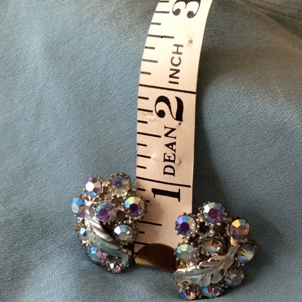 Vintage 1960’s SilverBlue Tones, Earrings&Necklace